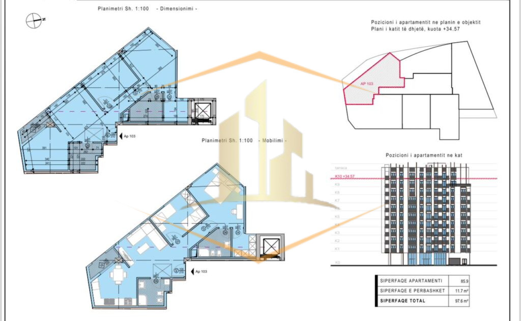 Shitet,Apartament 2+1+2 , Rruga Barrikadave